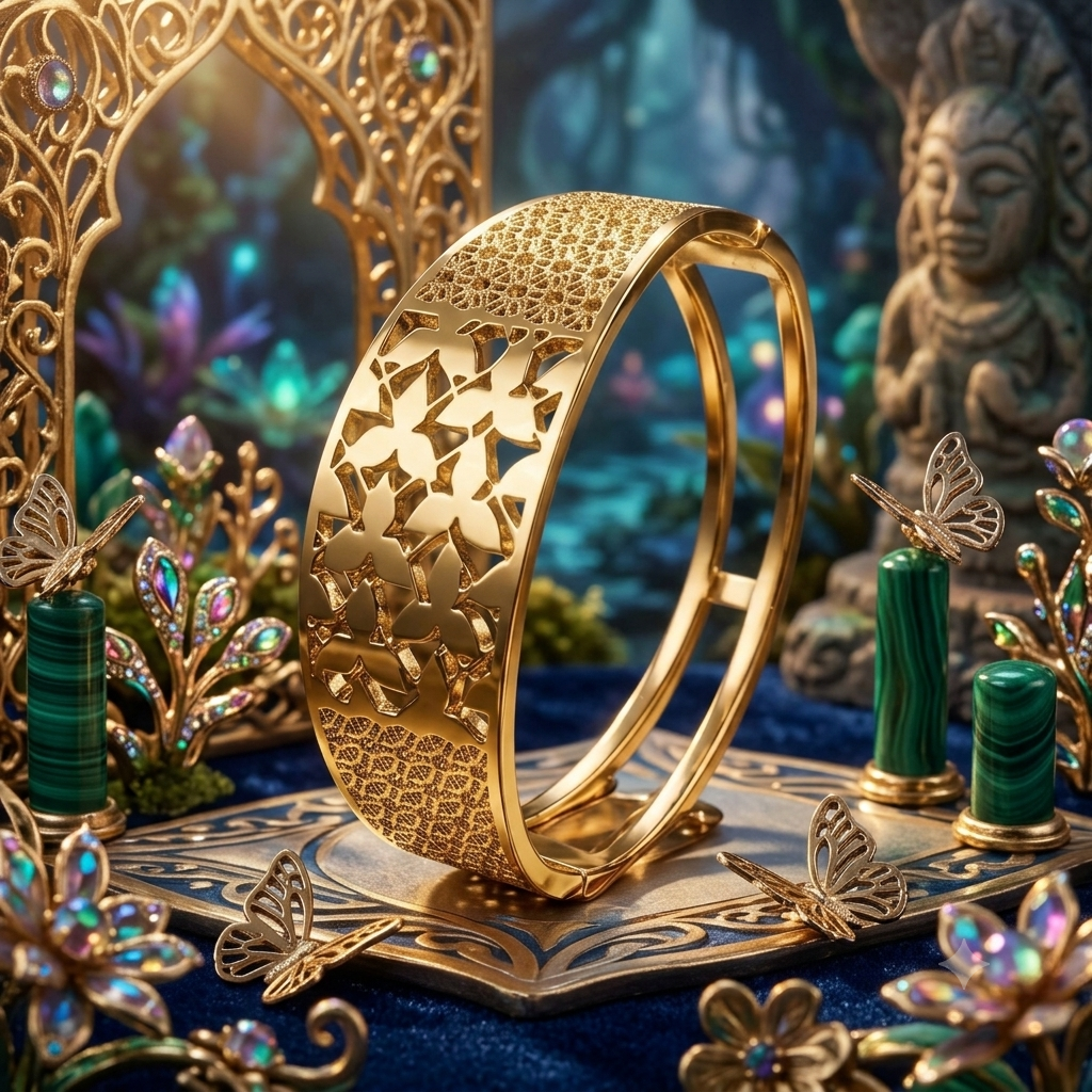THE AURELIA FLORAL FILIGREE BRACELET