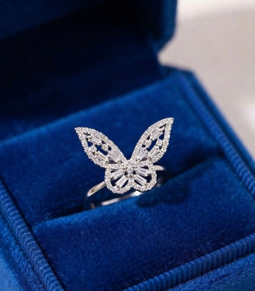 BUTTERFLY AMERICAN DIAMOND RING