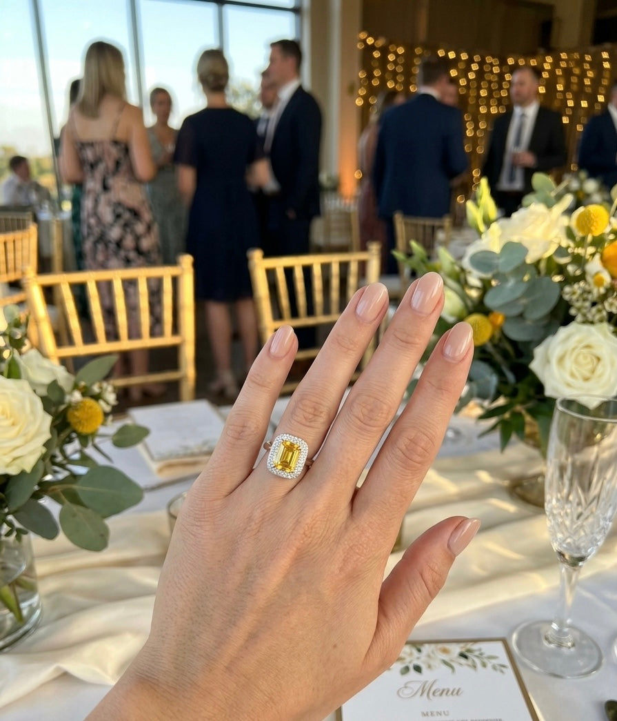 THE GRAND RADIANT HALO STATEMENT RING