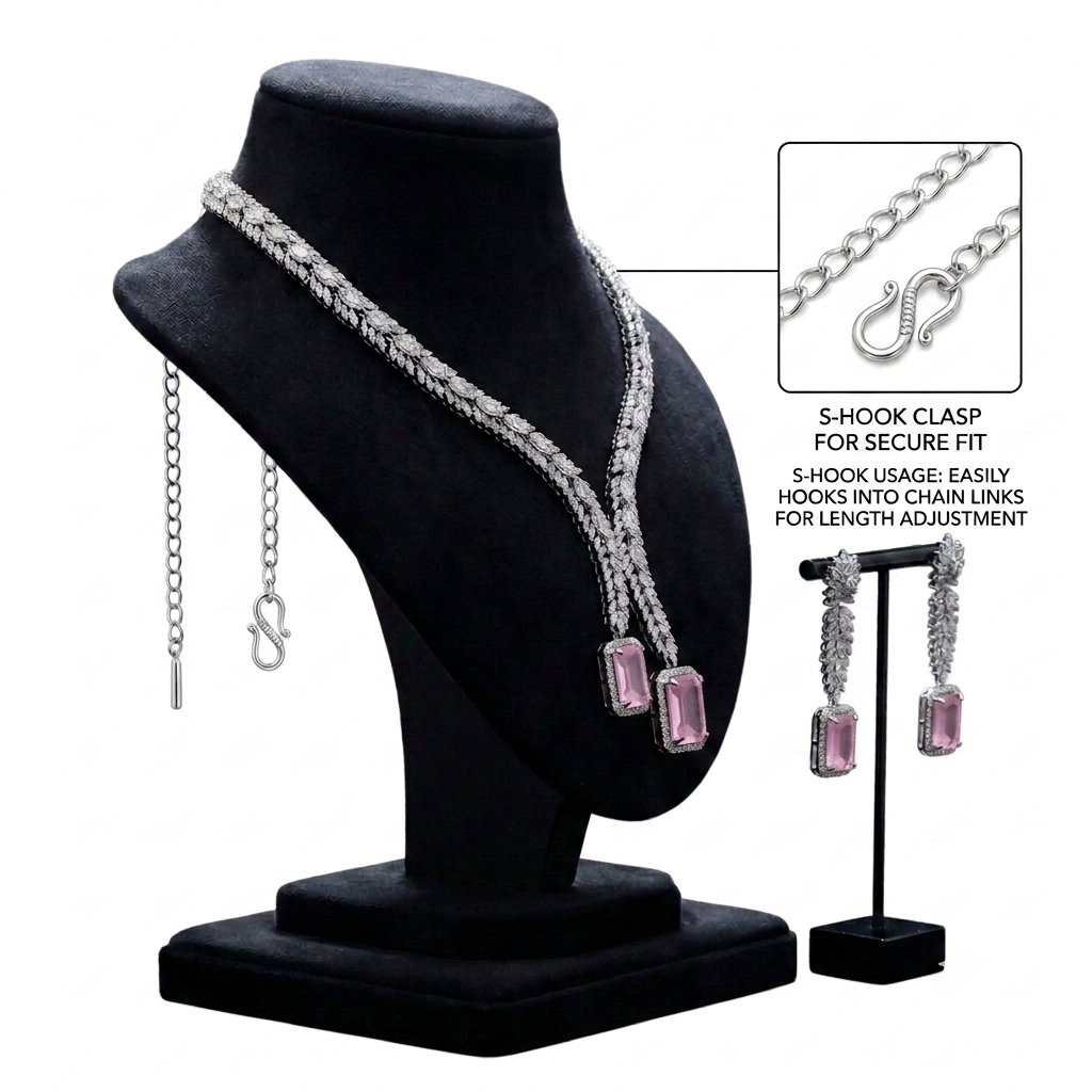 BLUSH ROSE AD NECKLACE SET