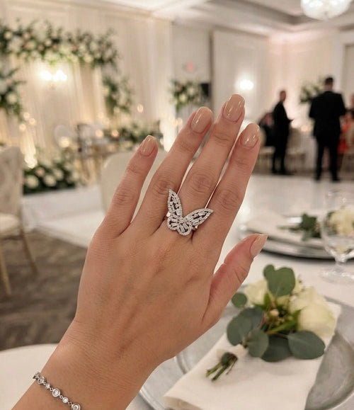 BUTTERFLY AMERICAN DIAMOND RING