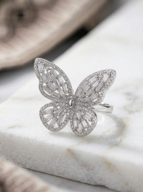 BUTTERFLY AMERICAN DIAMOND RING