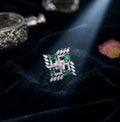THE EMERALD GEOMETRIC MUSE RING