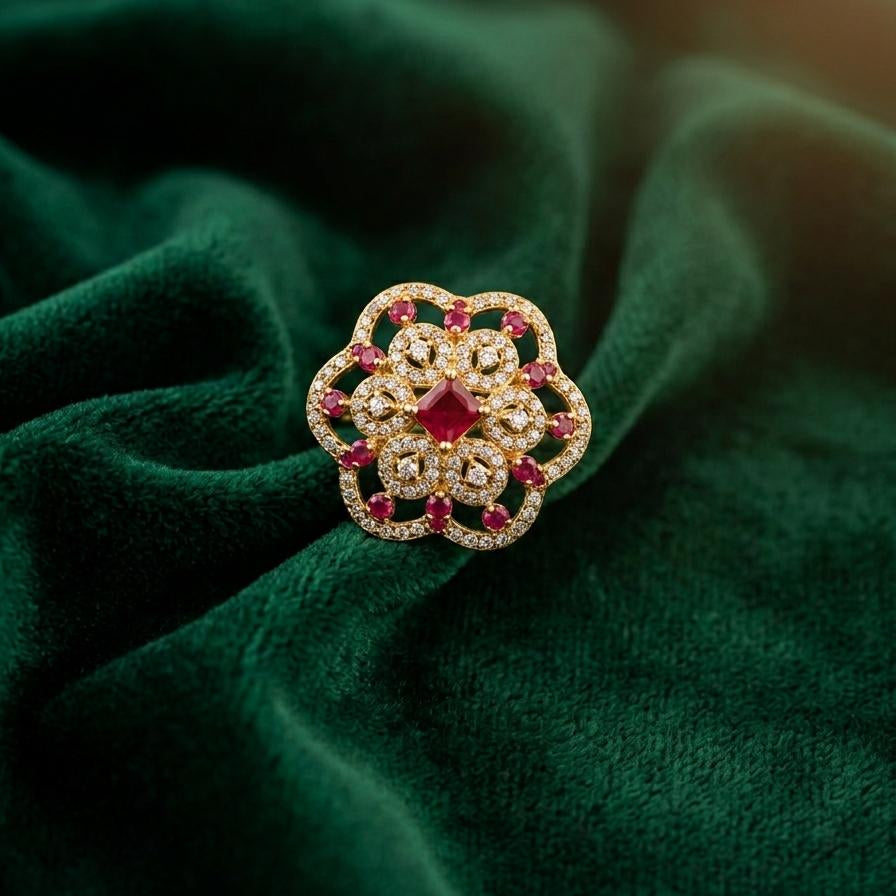 THE " ROYAL BLOOM " STATEMENT RING