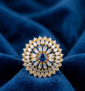 THE " SAPPHIRE SUNBURST" COCKTAIL RING