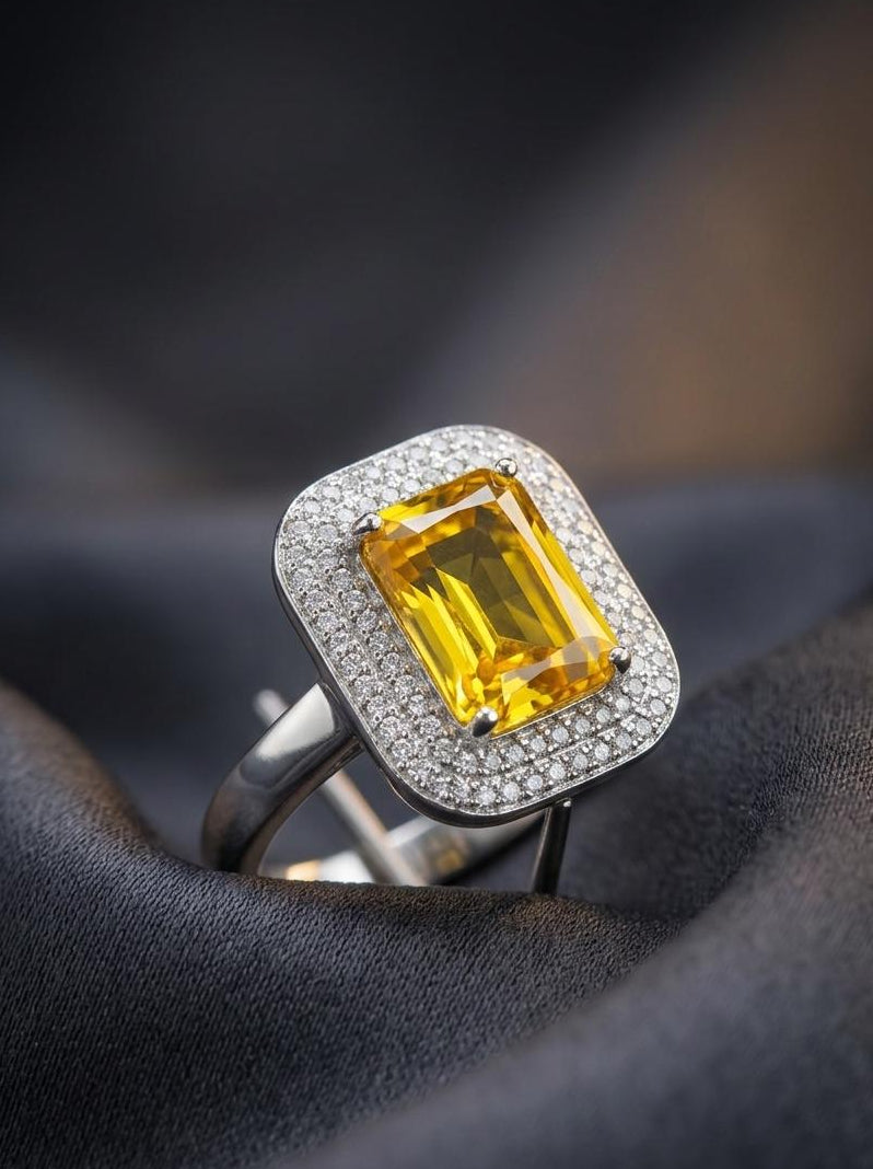 THE GRAND RADIANT HALO STATEMENT RING