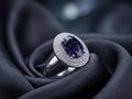 THE REGAL AMARA OVAL HALO RING