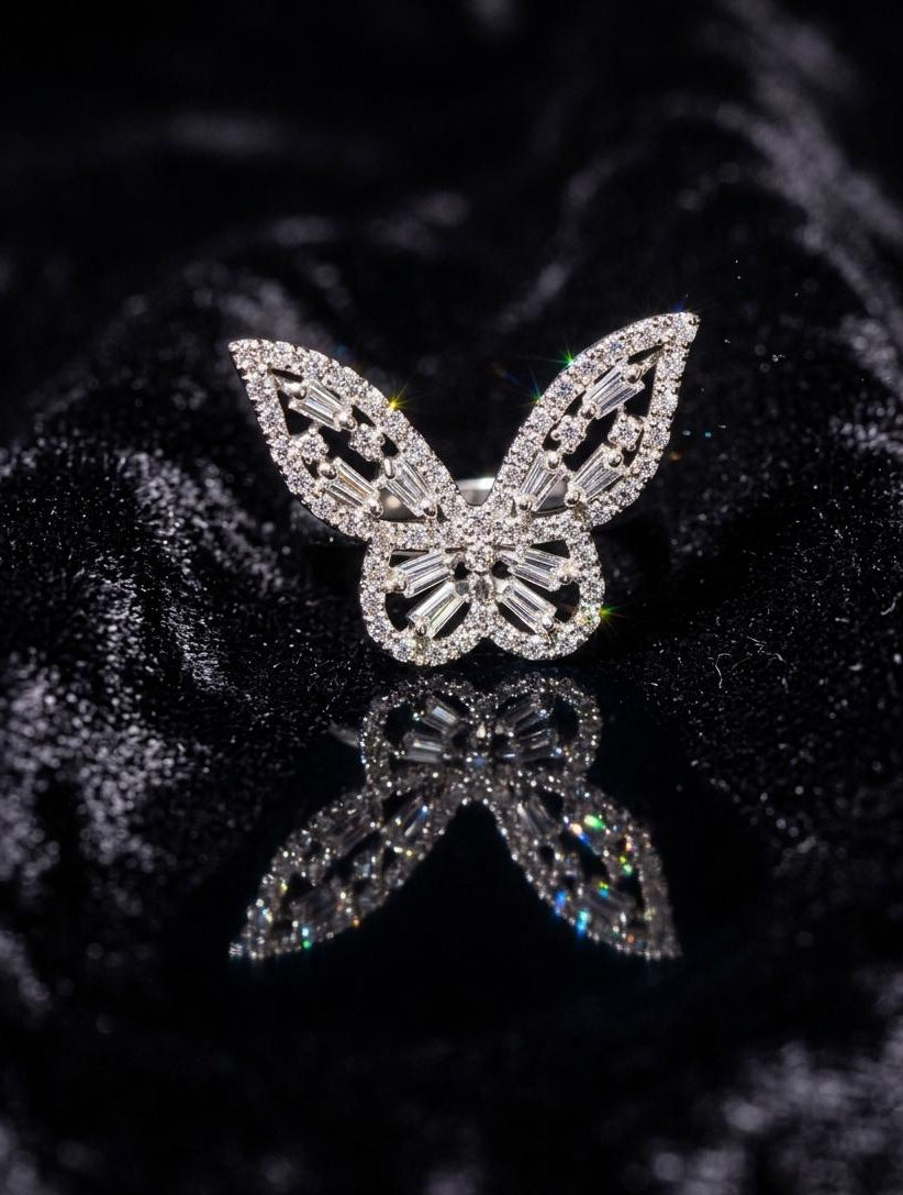 BUTTERFLY AMERICAN DIAMOND RING