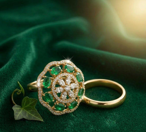 THE "AURA - FLORAL" COCKTAIL RING