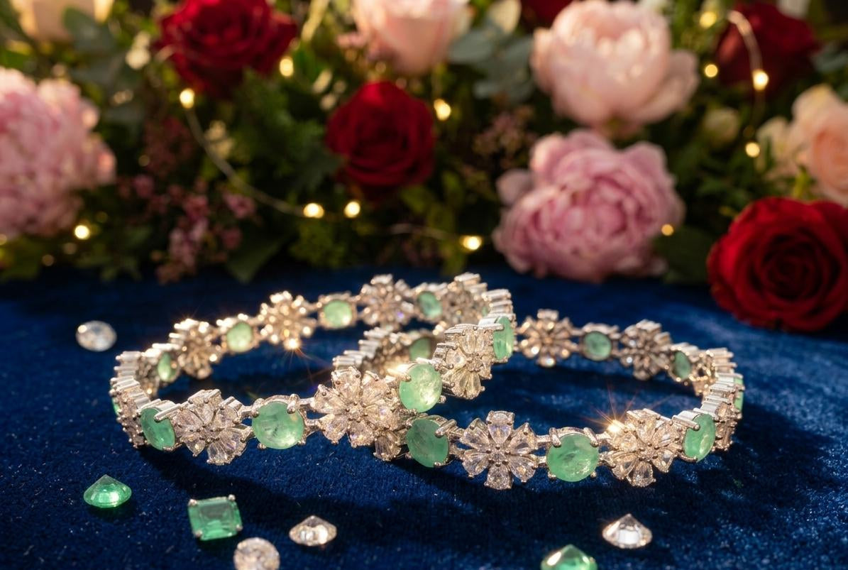 THE MEADOW MIST BANGLE SET