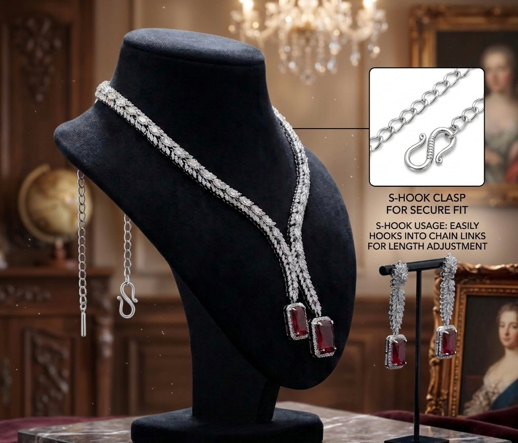 RUBY REGALIA AD NECKLACE SET