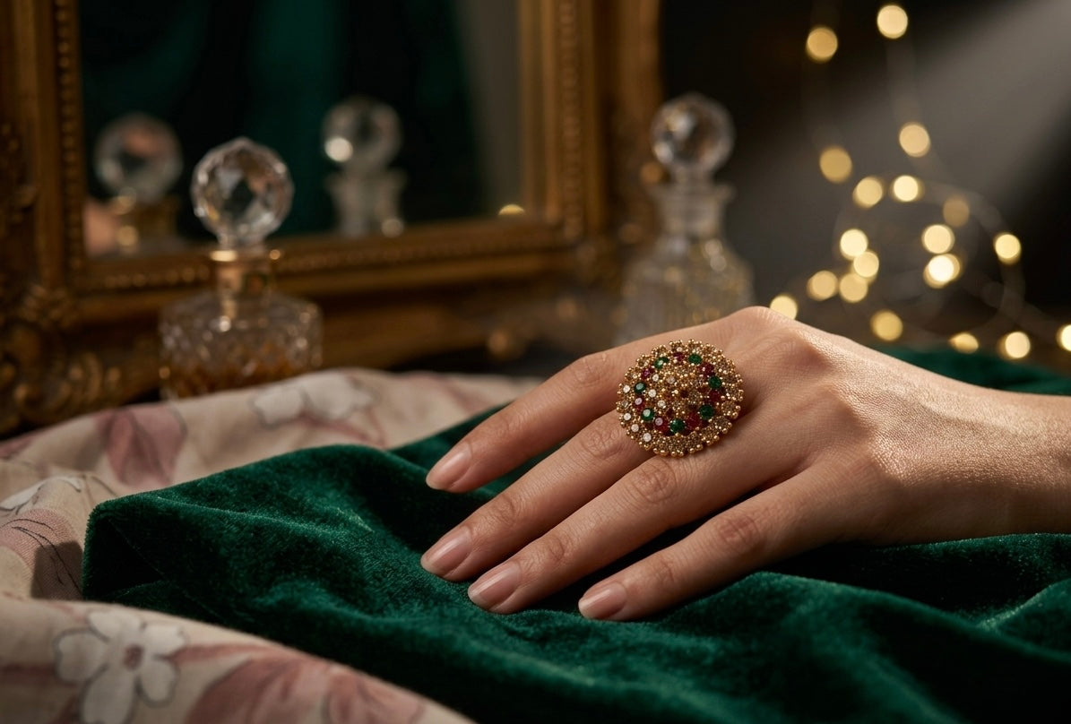 THE NAVRATAN - INSPIRED MULTI-STONE RING