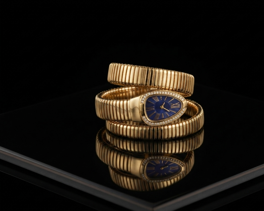 DEEP NAVY SNAKE WATCH