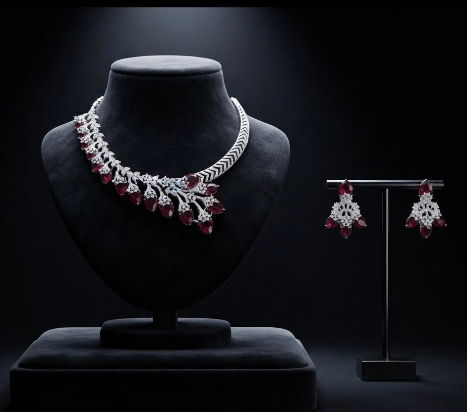THE ROYAL CRIMSON ASYMMETRIC SET