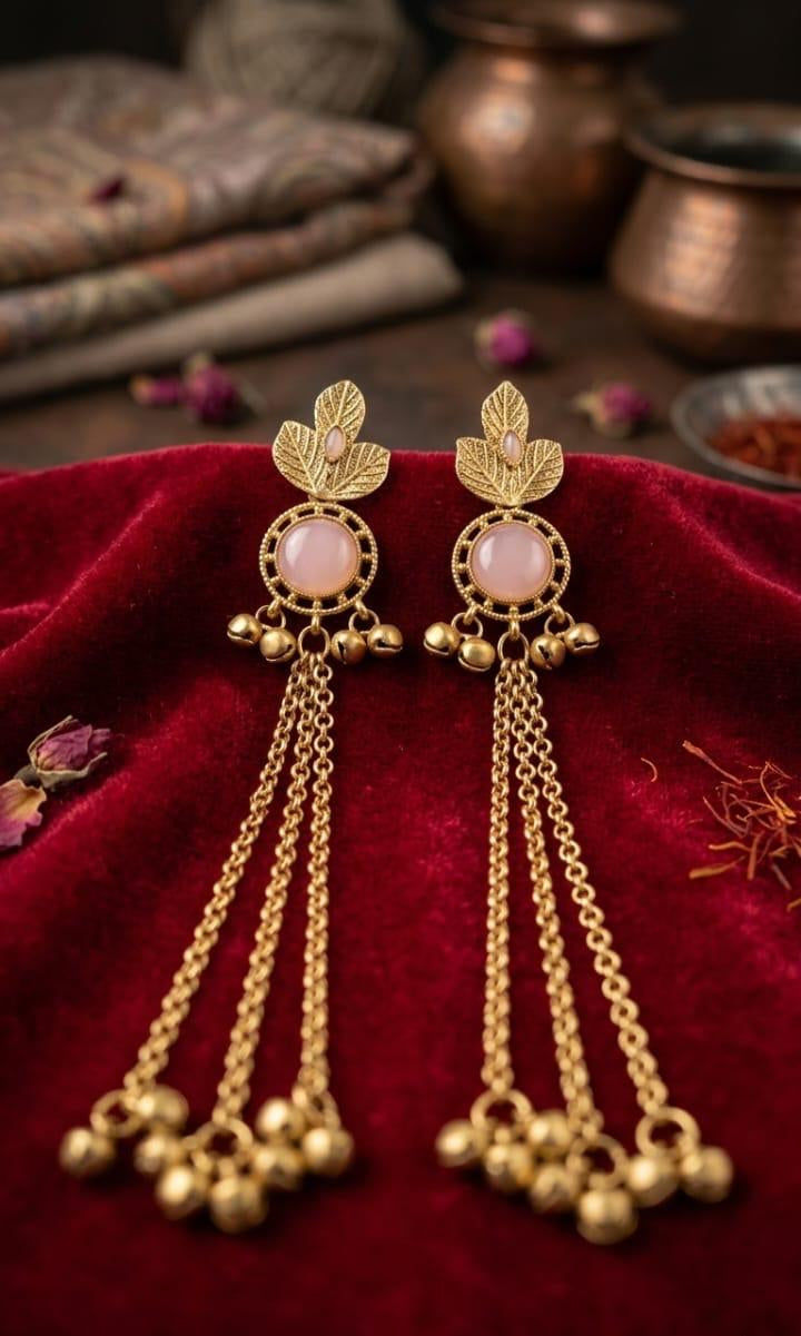 THE NISHAT ROSE CASCADE KASHMIRI EARRINGS