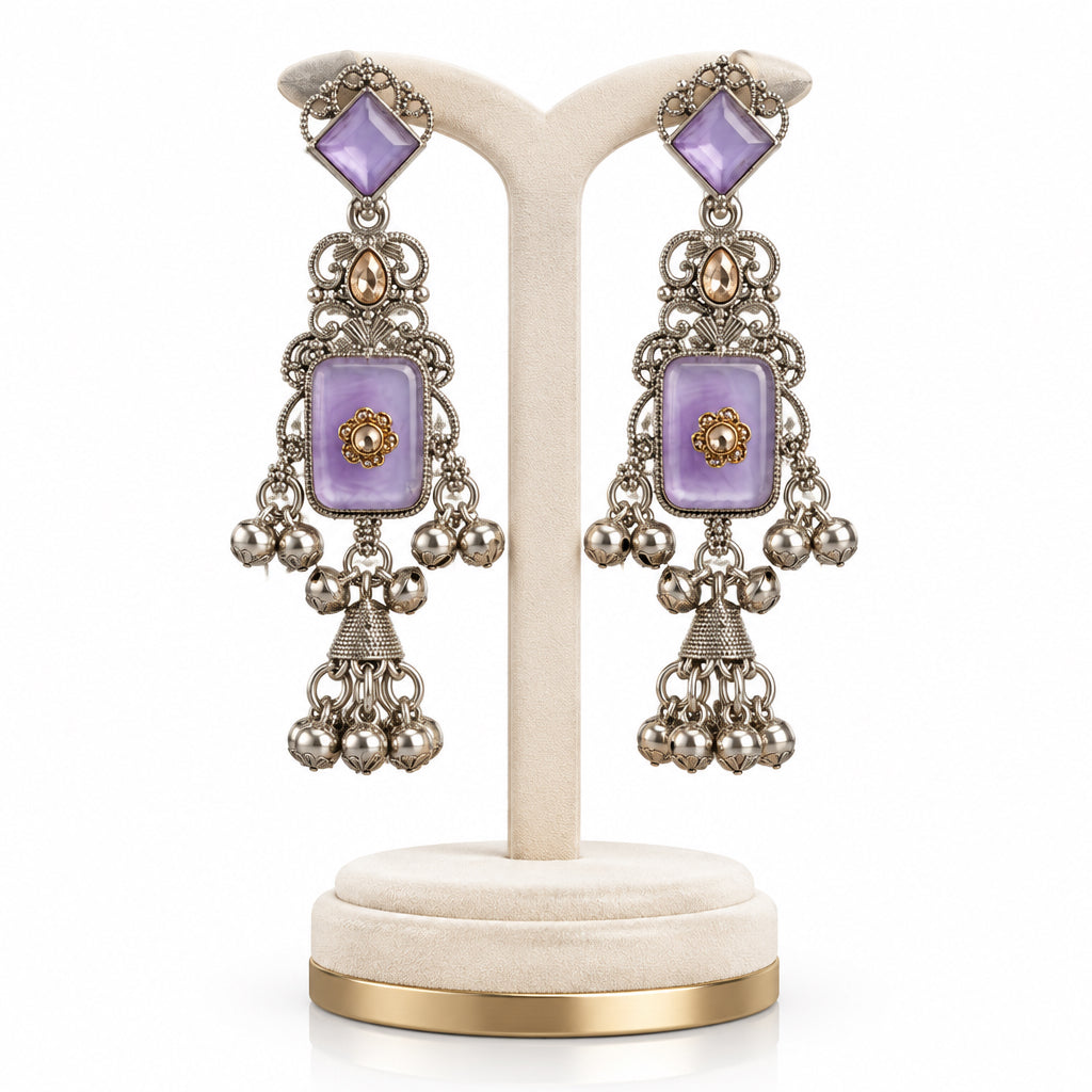 THE INAYA AMETHYST KASHMIRI JHUMKAS