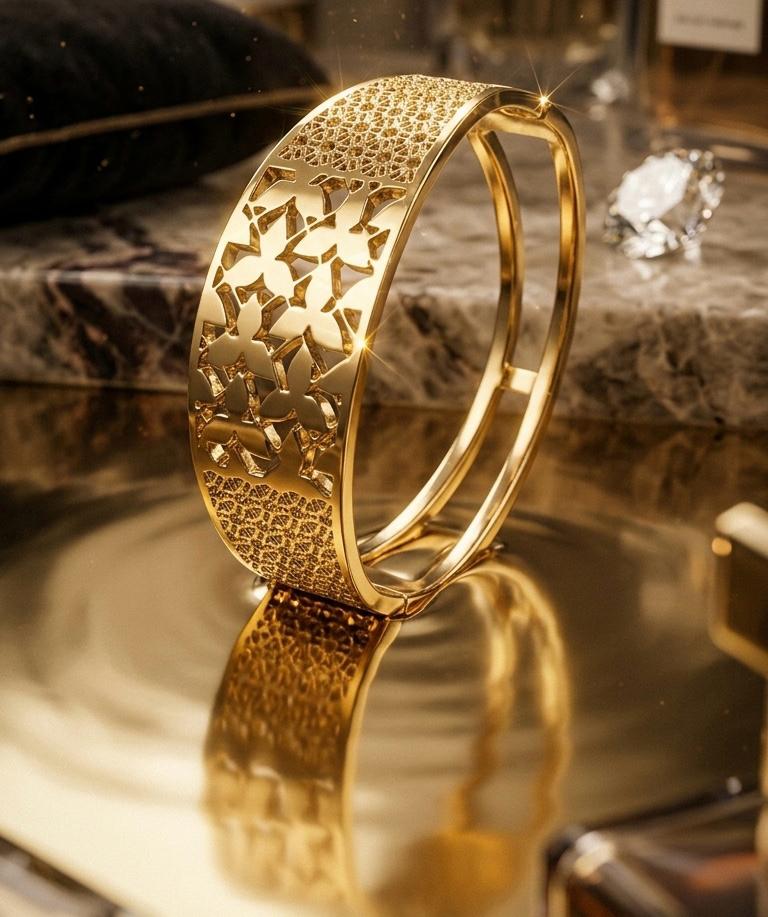 THE AURELIA FLORAL FILIGREE BRACELET
