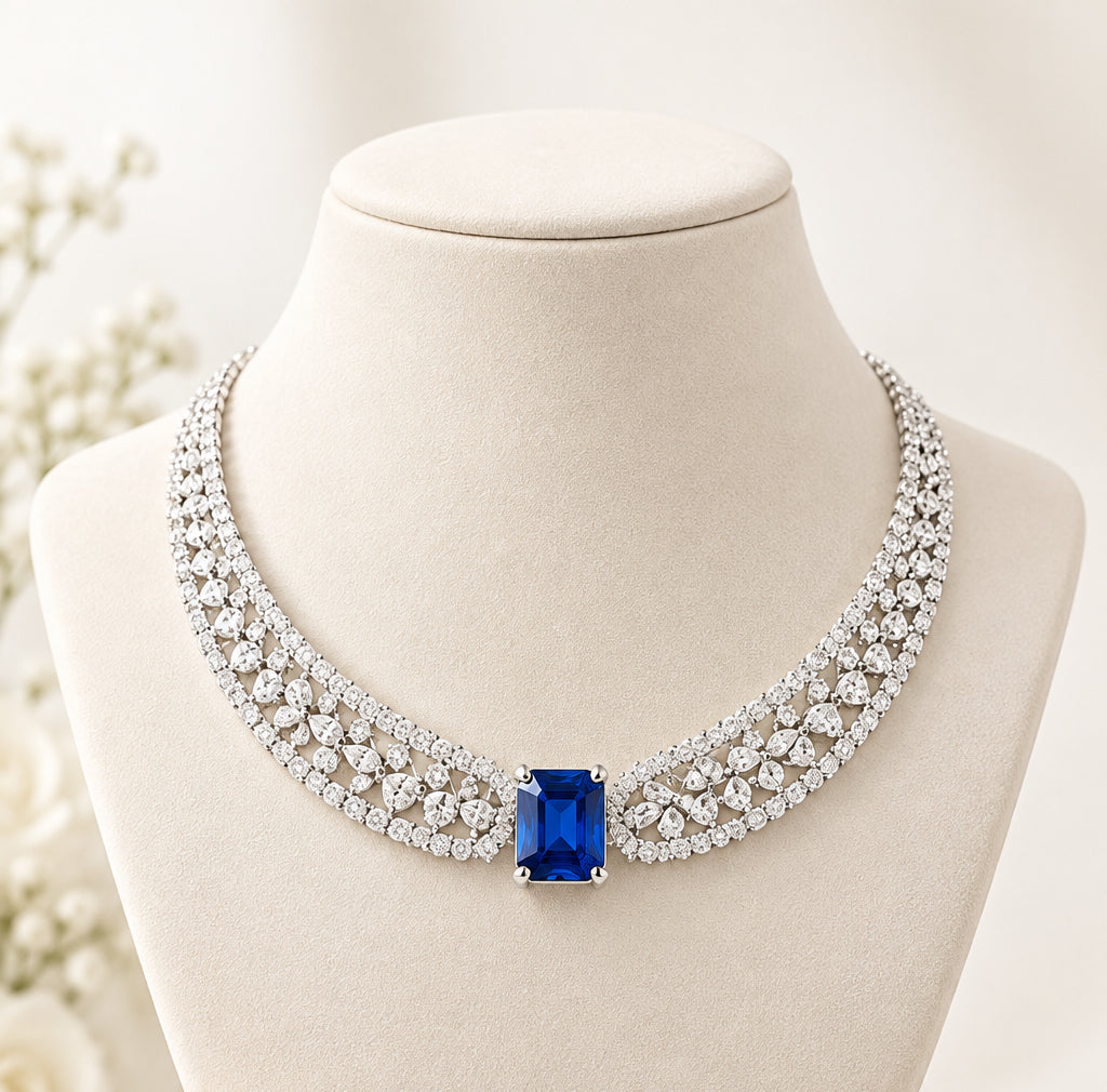 THE MOONLIGHT MAJESTY | ROYAL BLUE CRESCENT AD STATEMENT SET
