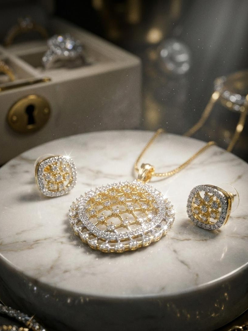 THE GOLDEN LATTICE MEDALLION SET