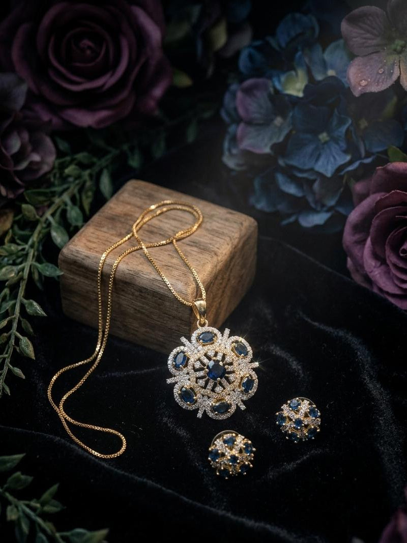 THE VICTORIAN GARDENIA PENDANT SET
