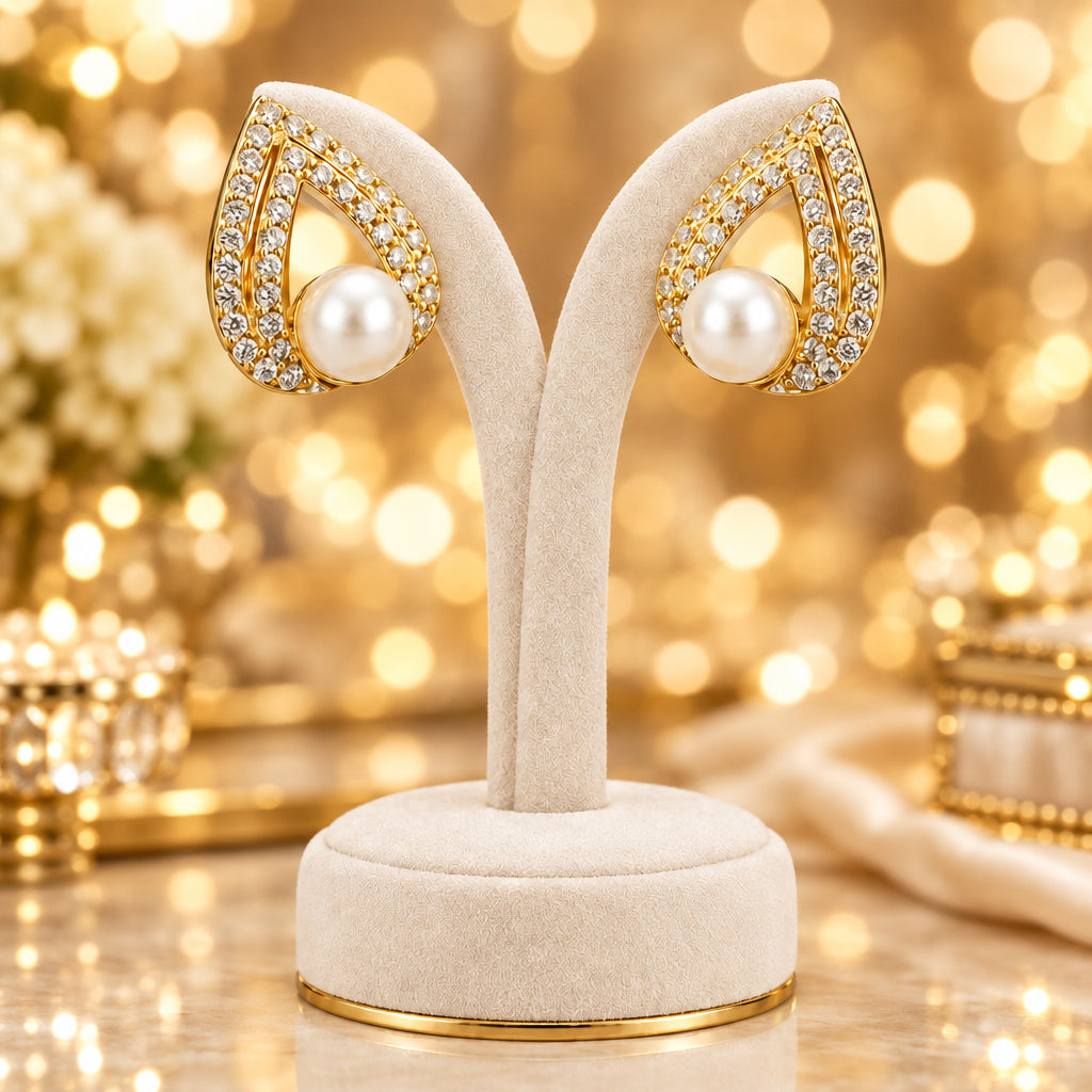 THE PEARL - PETAL PAVE STUDS