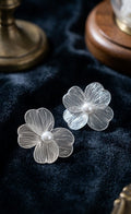 THE SILVER FILIGREE FLORA STUDS
